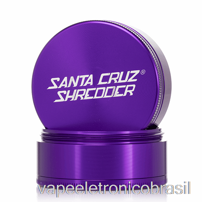 Vape Vaporesso Santa Cruz Triturador De 2,75 Polegadas Grande Moedor De 4 Peças Roxo (70 Mm)